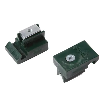 Clips poteau Giardino Presto vert - 10 pièces