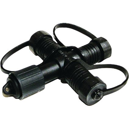 Easy Connect adapter T 3 x output zwart – 2 stuks