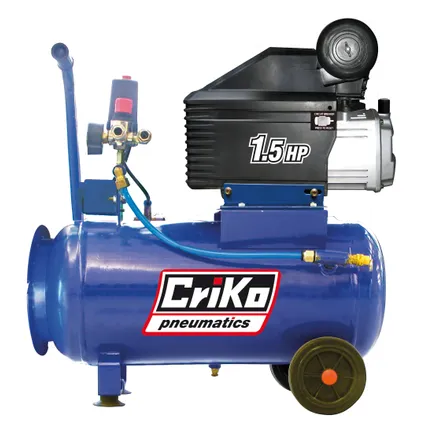 Compresseur Criko C00003412 avec huile 1,5CV 8 Bar 24L