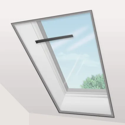 Voile moustiquaire Confortex pour Fenêtre de toit 150x180cm noir