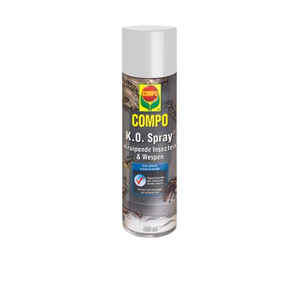 Compo K.O. spray kruipende Insecten & Wespen 400ml