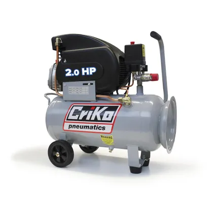 Criko compressor C00003421 met olie 2PK 8 Bar 24L