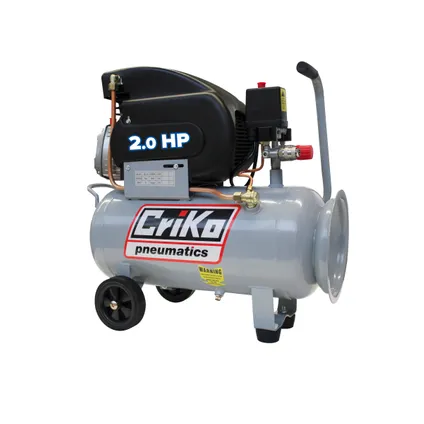 Criko compressor C00003421 met olie 2PK 8 Bar 24L 2