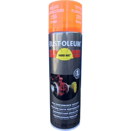 Aérosol industriel Rust-oleum Hard Hat® 2200 orange fluorescent 500ml