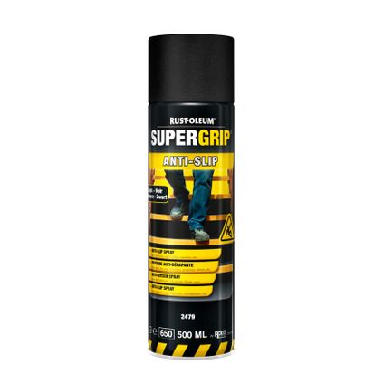 Aérosol antidérapant Rust-oleum Supergrip® noir 500ml