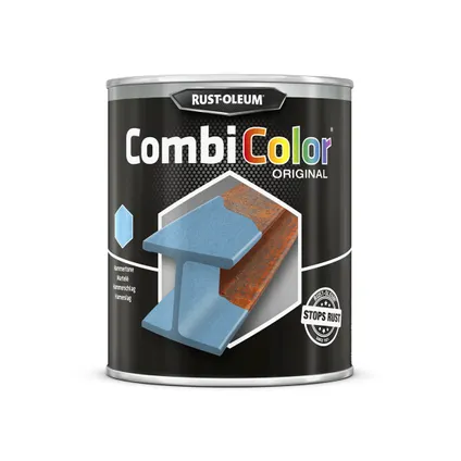 Primer antirouille et finition Rust-oleum Combicolor bleu clair martelé 750ml