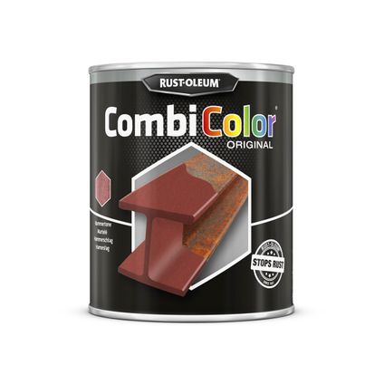 Rust-oleum Combicolor antiroest primer en finish gehamerd rood 750ml