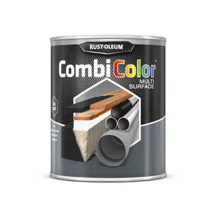 Primer et peinture Rust-Oleum CombiColor Multi-Surface noir satin 750ml