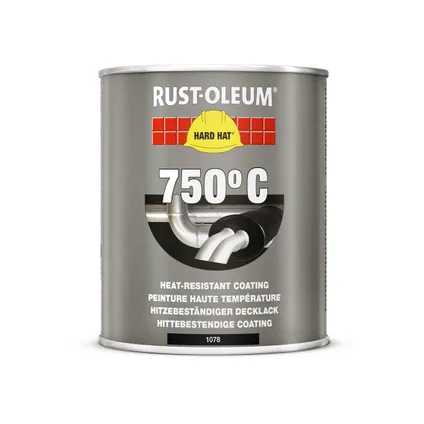 Peinture métal haute température Rust-Oleum Hard Hat 750ml 750°C