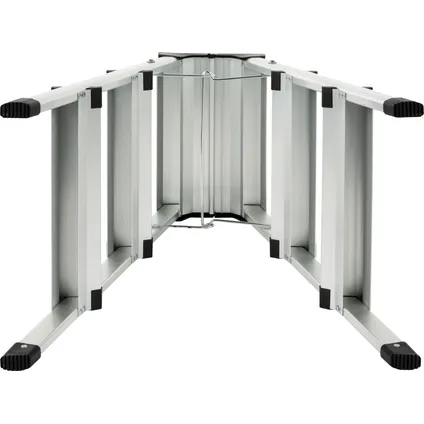 Steppy huishoudtrap aluminium dubbel 3 treden platform 31x20 cm 4