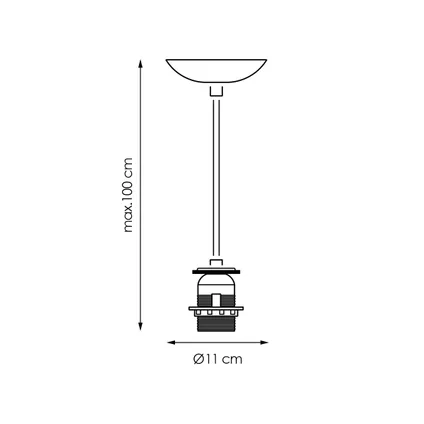 Home Sweet Home hanglamp Combi mat staal ⌀11cm E27 5
