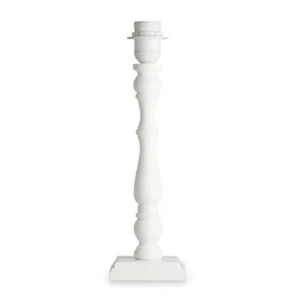 Home Sweet Home Table de table de la lampe Woodi 12/12/38 cm - blanc