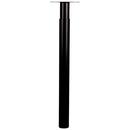 Kietelen Misleidend wapenkamer Duraline meubelpoot verstelbaar staal 5,6x70-110cm zwart