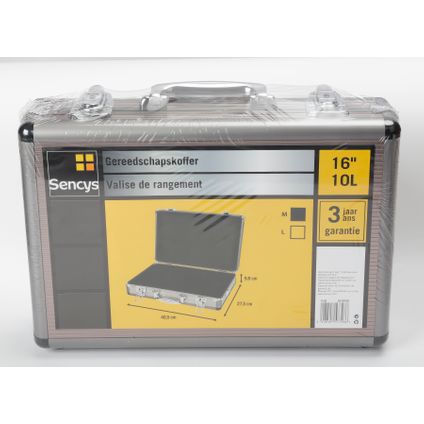 Sencys gereedschapskoffer aluminium 40,5x27cm