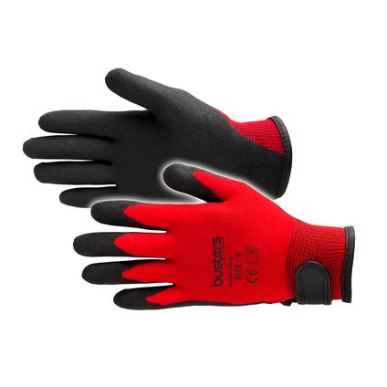 Busters Garden Grip handschoen rood S/M