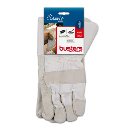 Busters handschoenen Industria Plus leder grijs M10