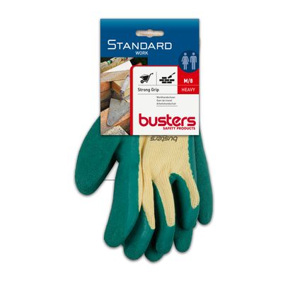 Busters handschoenen Strong Grip polyester groen/beige M8