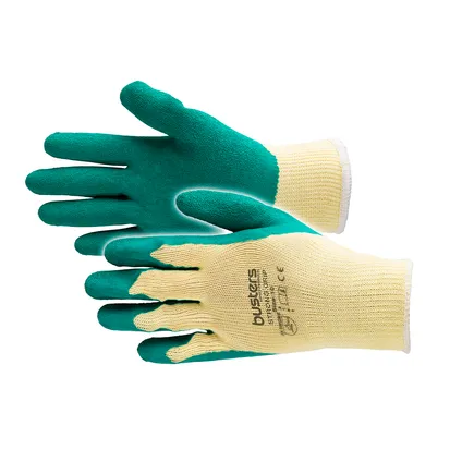 Busters handschoenen Strong Grip polyester groen/beige M8 2