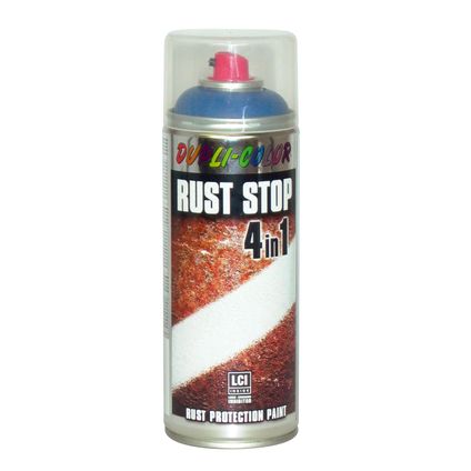 Dupli-Color Rust Stop roestbeschermingslak zijdeglans gentiaanblauw 400ml
