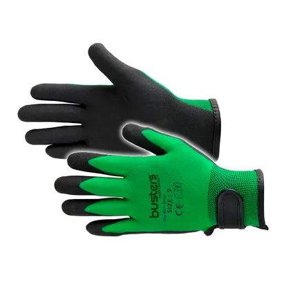 Busters Garden Grip handschoen groen S/M