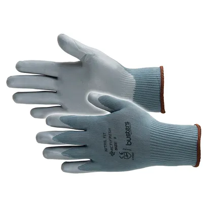 Busters handschoenen Nitril Fit nylon grijs M10 2