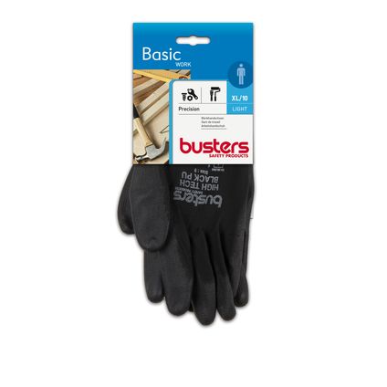 Busters handschoenen Precision nylon zwart M10