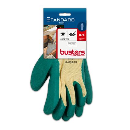 Busters handschoenen Strong Grip polyester groen/beige M10
