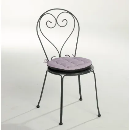 Chaise empilable Central Park Lucille métal anthracique 51x46x89,5cm 8