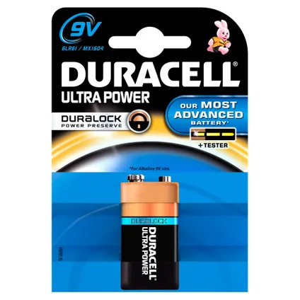 Duracell batterij ALK Ultra Power E-block 9V