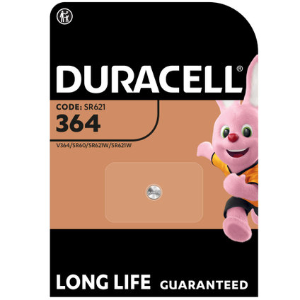 Duracell 364 zilveroxide batterij 1,5V