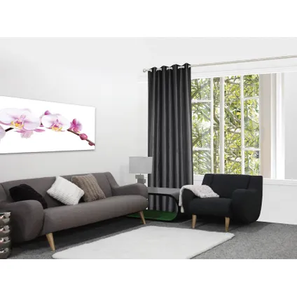 Rideau tamisant Decomode Chloe anthracite 140x280cm polyester