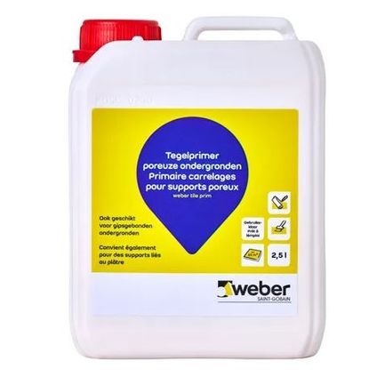 Weber Tegelprimer poreuze ondergronden 2,5L
