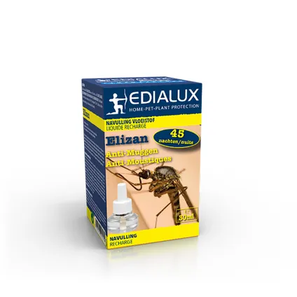 Edialux navulling vloeistof anti-muggen Elizan 30ml