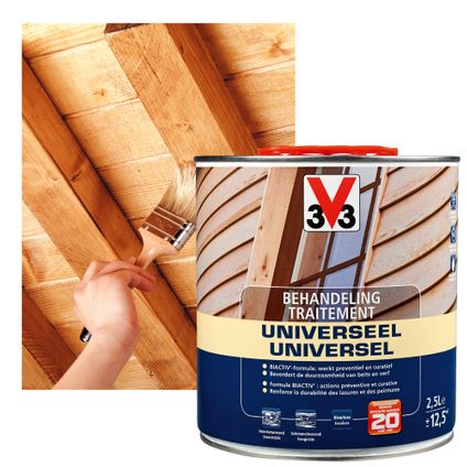 V33 behandelingsproduct hout universeel kleurloos 2,5L
