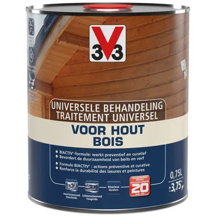 V33 behandelingsproduct hout universeel kleurloos 750ml 3