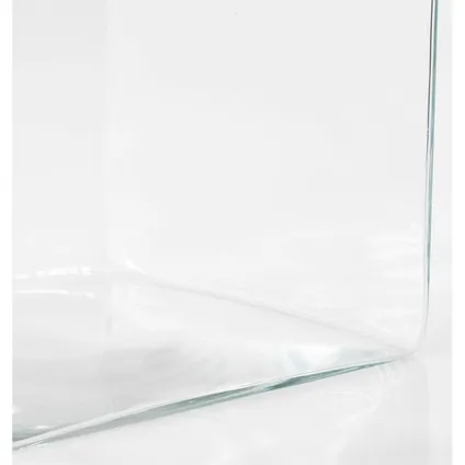 Mica Decorations Vaas - accubak - transparant - glas - 20 cm 3