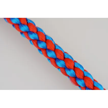 Mamutec meerlijn polyester gevlochten rood-blauw 14mmx8m
