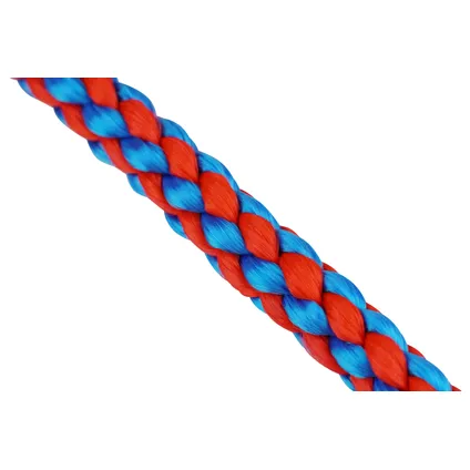 Mamutec meerlijn polyester gevlochten rood-blauw 14mmx8m 8