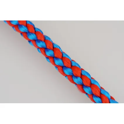 Mamutec tros polypropyleen gevlochten rood-blauw 10mmx25m 4