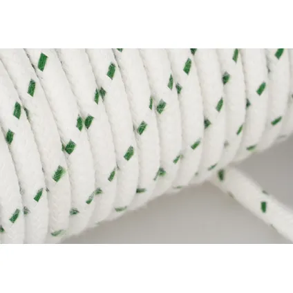 Mamutec touw polyester Spun Sport wit-groen 10mmx90m 3