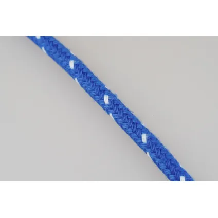 Mamutec touw polyester Spun Sport gevlochten blauw/wit 8mmx80m