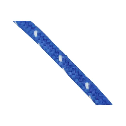 Mamutec touw polyester Spun Sport gevlochten blauw/wit 8mmx80m 2