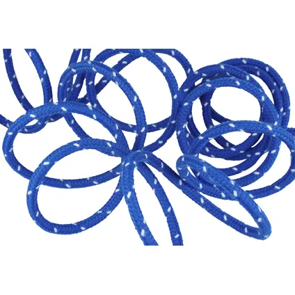 Mamutec touw polyester Spun Sport gevlochten blauw/wit 8mmx80m 6