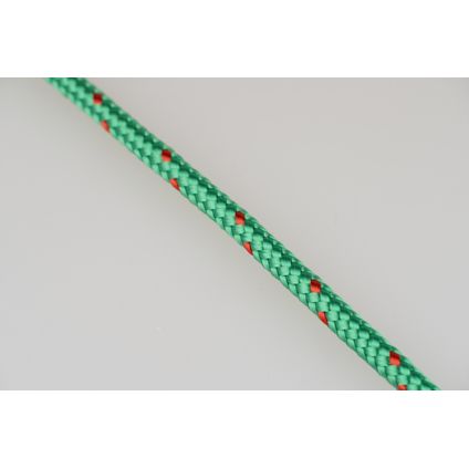 Mamutec touw polyester Neon gevlochten 16 spindels groen-rood 4mmx200m
