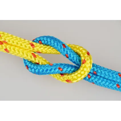 Mamutec touw polyester Neon gevlochten 16 spindels blauw 6mmx80m 4
