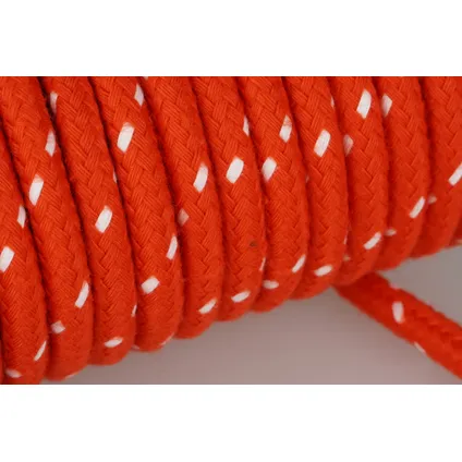 Mamutec touw polyester Spun Sport rood/wit 10mmx90m 3