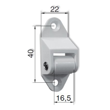 Guide sangle verticale Packline PVC blanc 14 mm