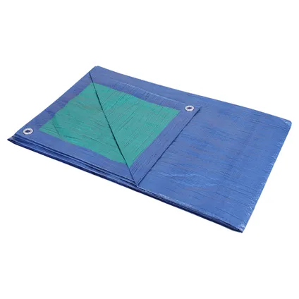Bâche de protection Sencys polyéthylène vert/bleu 75gr/m² 2x3m