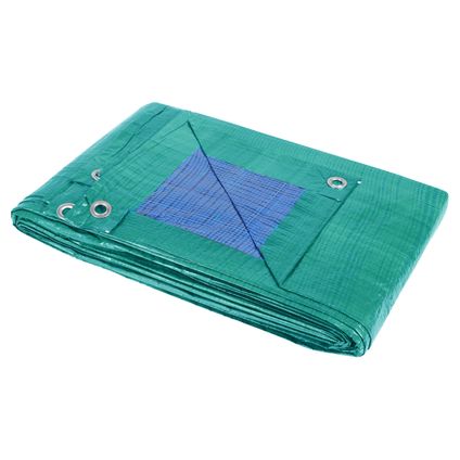 Sencys afdekzeil polyethyleen groen/blauw 2x8m