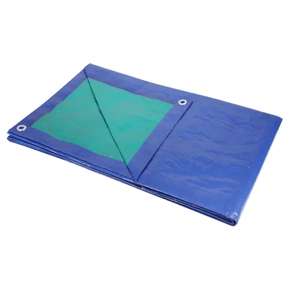 Sencys afdekzeil polyethyleen groen/blauw 3x4m 2